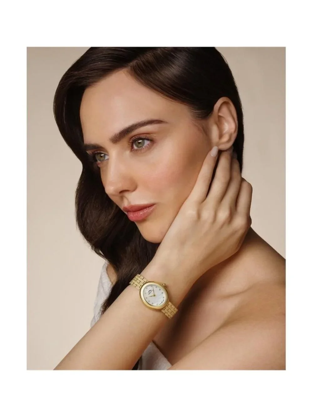 NWT Porsamo Bleu Angelica Mother of Pearl Dial Ladies Watch